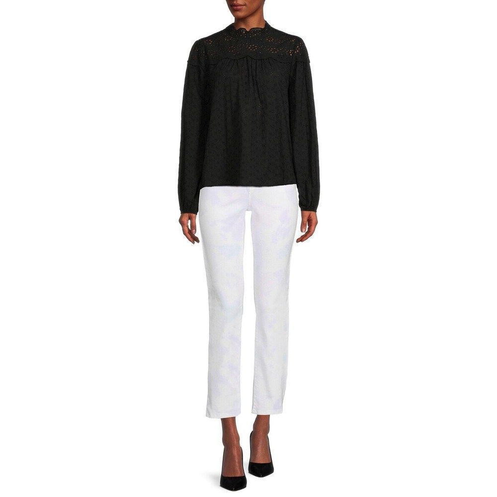 Time and Tru Women's High Rise Straight Crop Jean, Free Shipping!!! - Picture 3 of 5